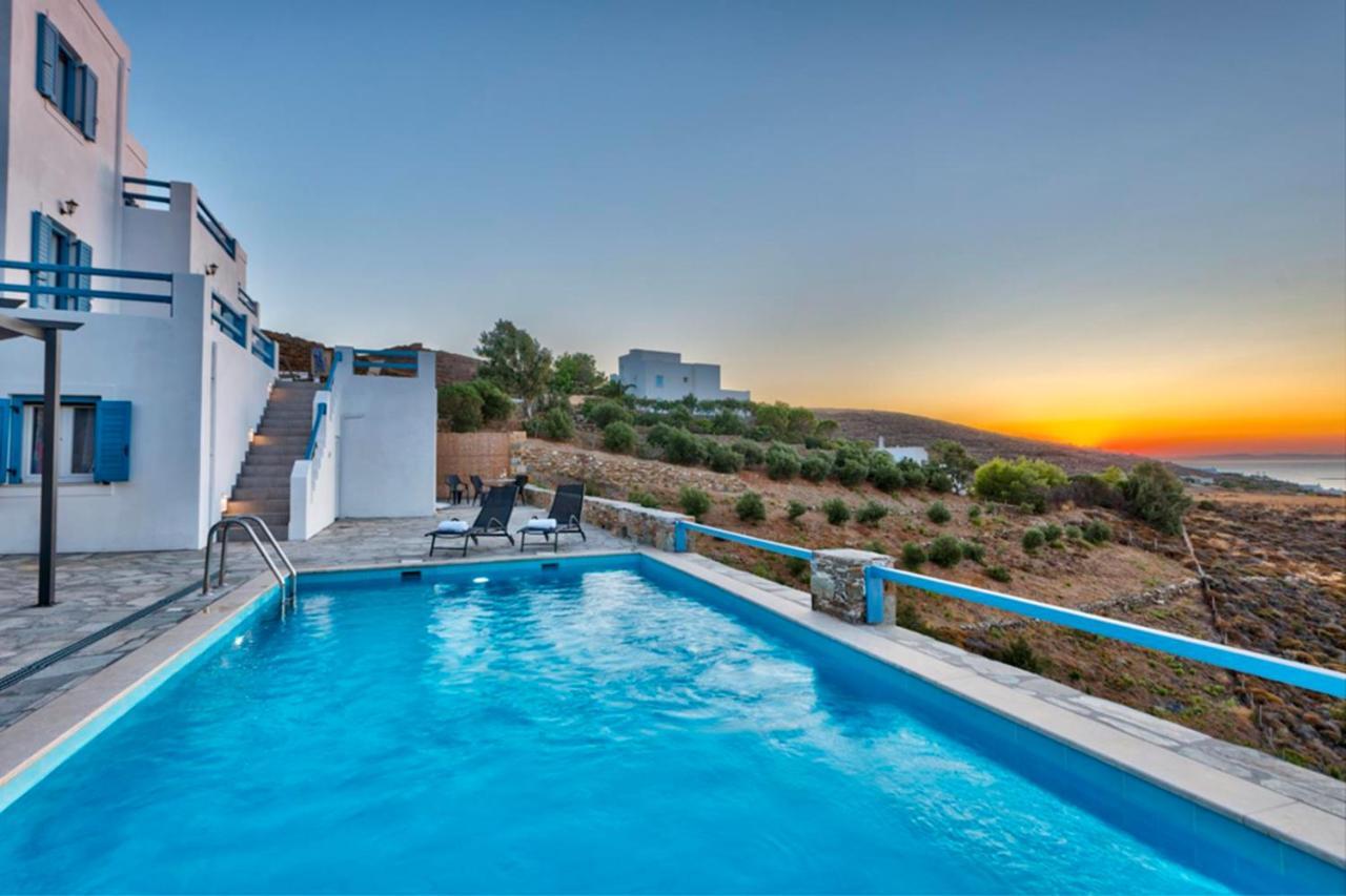 Villa Oceania House With Sea View Posidhonía Exterior foto