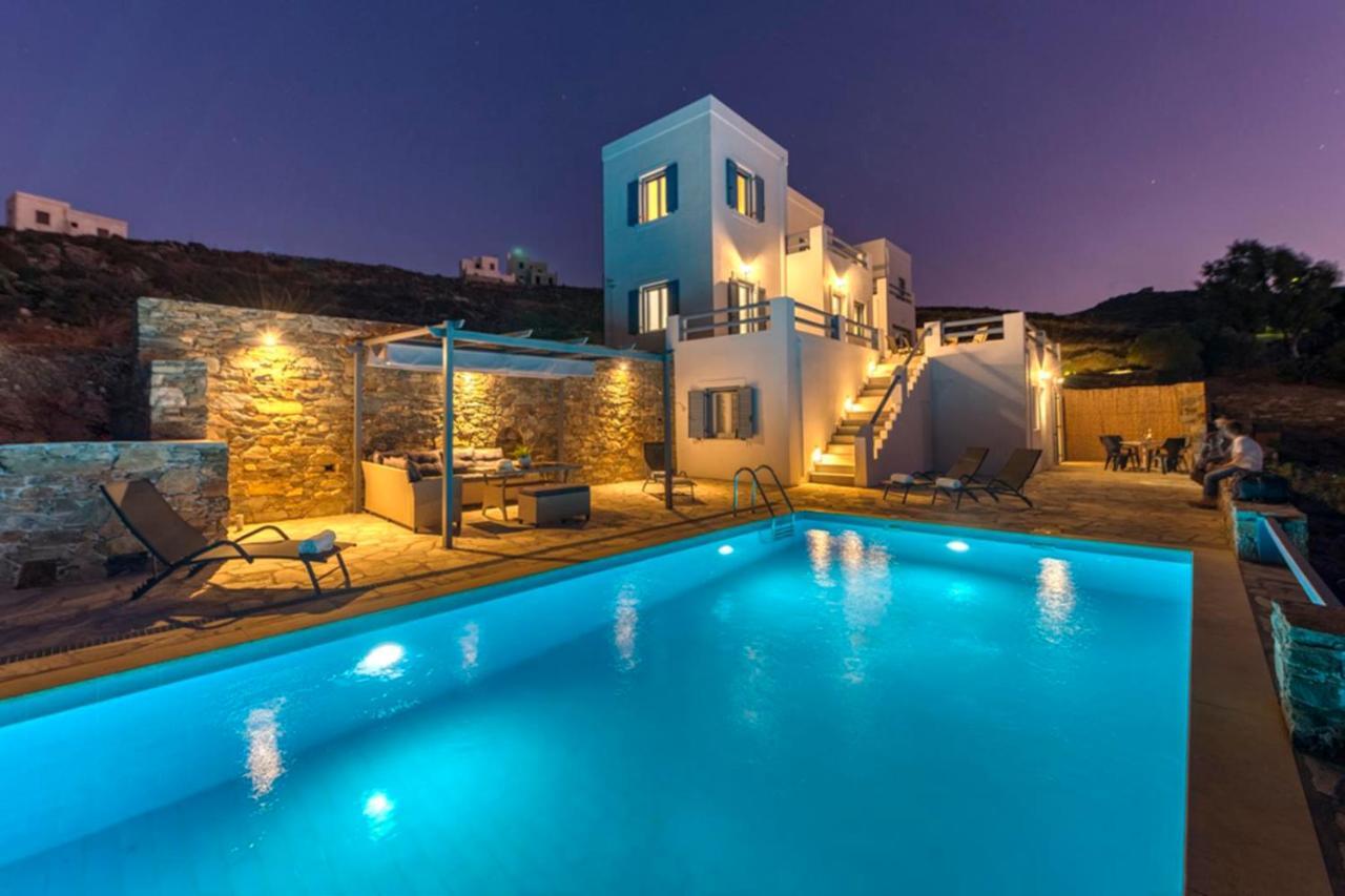 Villa Oceania House With Sea View Posidhonía Exterior foto